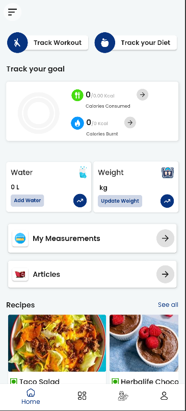 ZenFit Android Screenshot